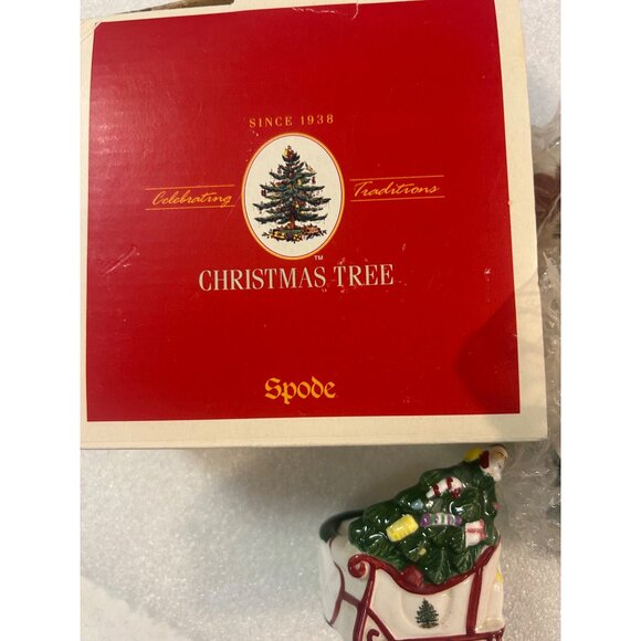 Vintage Spode Christmas Tree Napkin Rings set of 4 2004 Excellent In Original Bo - Picture 2 of 11